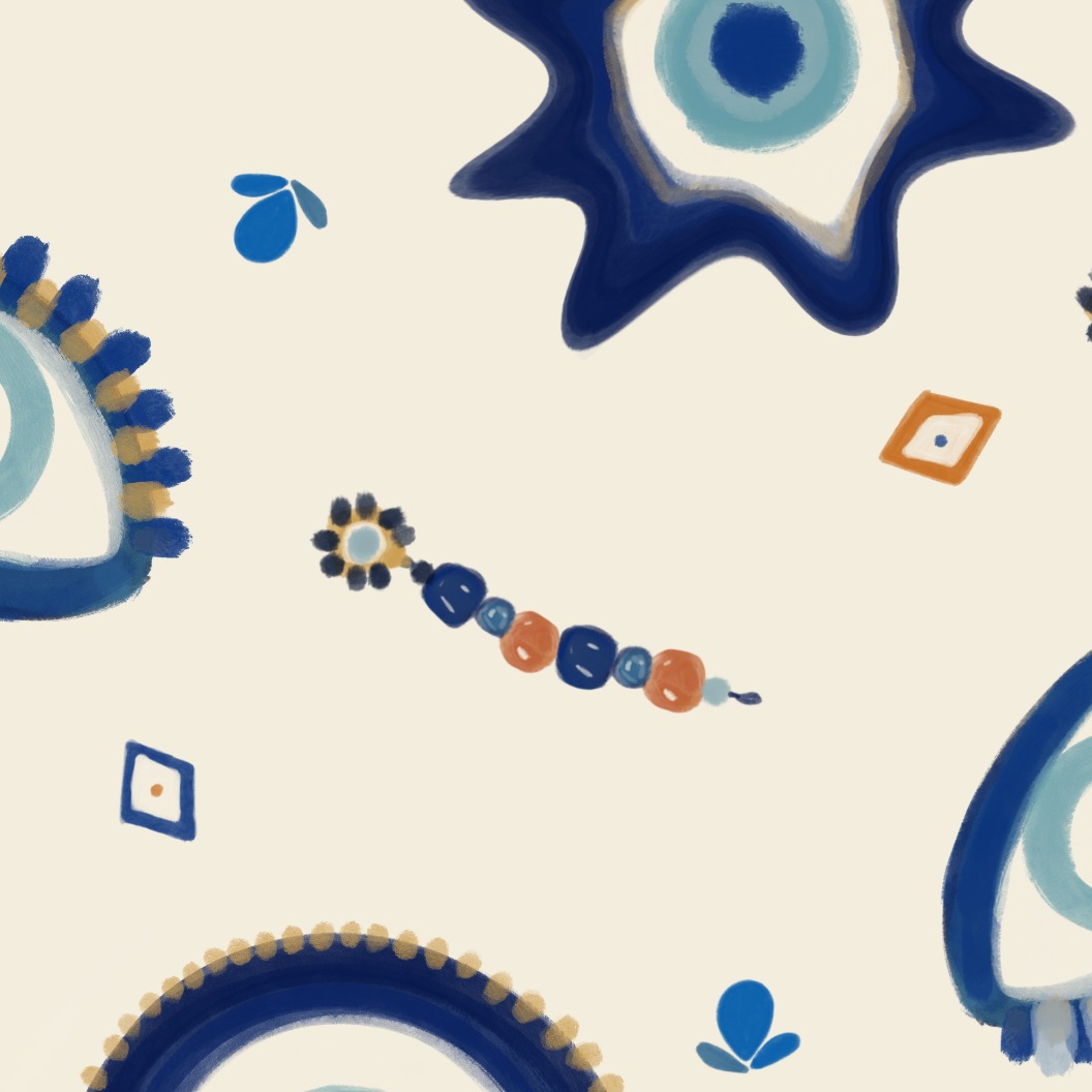 Blinking Blue Hero — cropped detail
