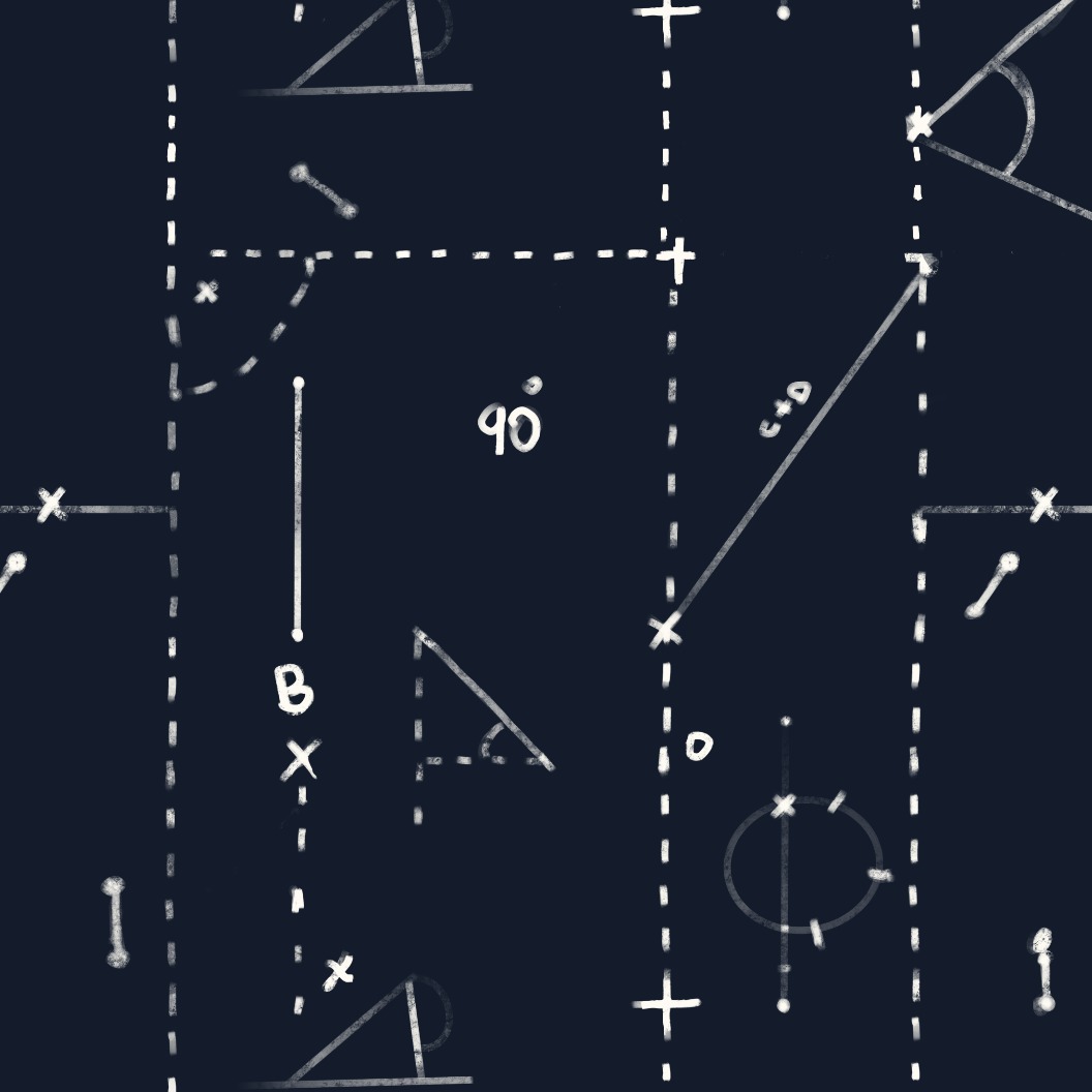 Calculated Lines Chalk Geometry — cropped detail