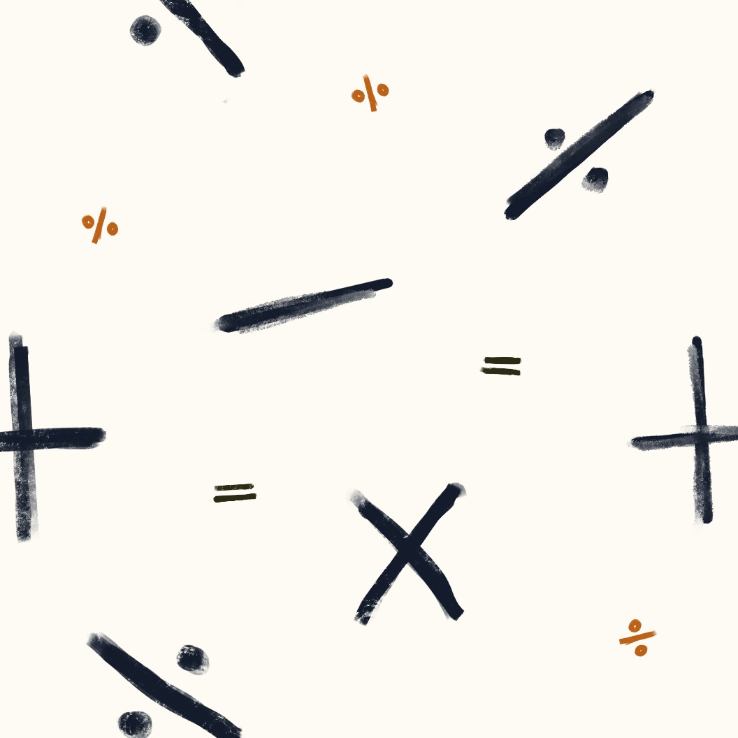 Calculated Lines Arithmetic Toss — cropped detail